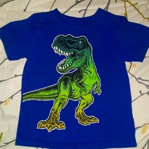 I am selling a kids, boys 3T blue and green dinosaur t-shirt.